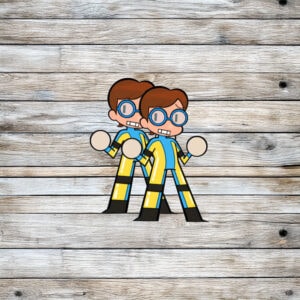 Aqua Jet Kid – Dispatch Chibi Sticker