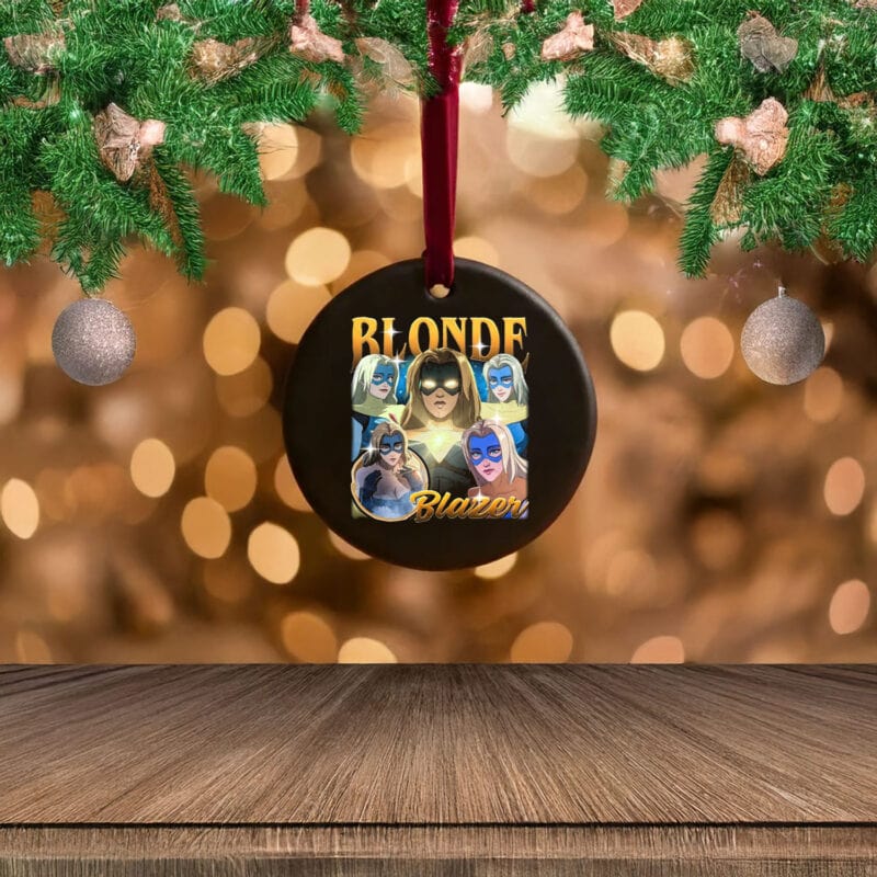 Blonde Blazer Dispatch Gaming Ornament