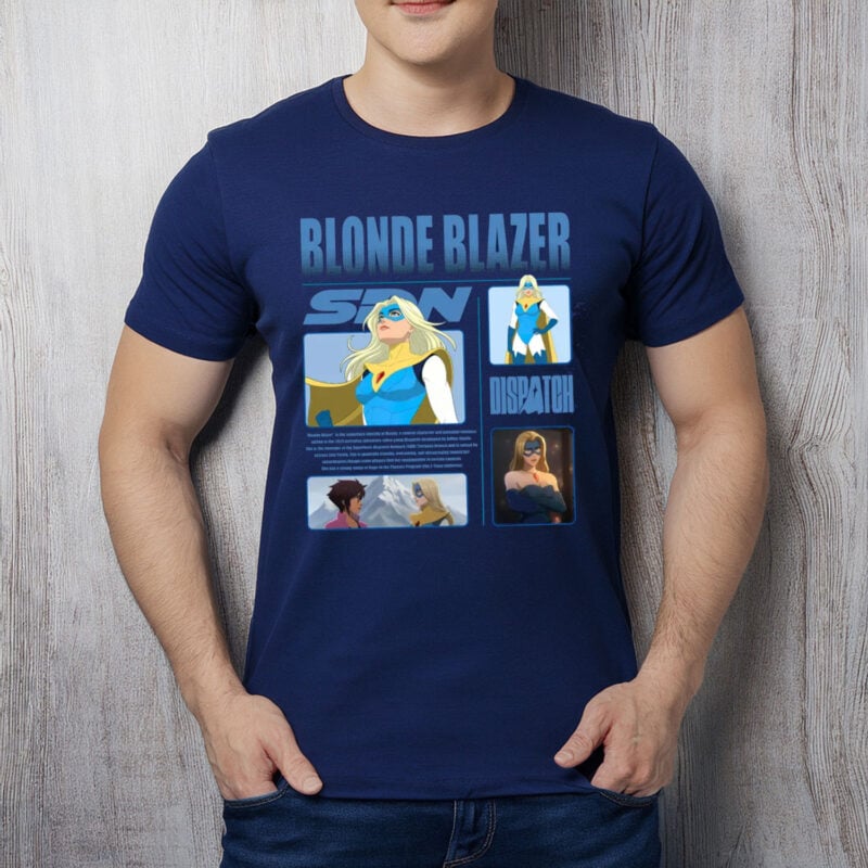 Blonde Blazer Dispatch Shirt – Game Character Tee