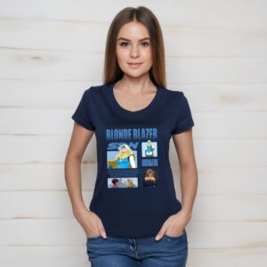 Blonde Blazer Dispatch Shirt – Game Character Tee