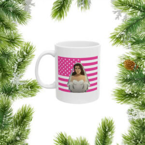 Blonde Blazer Wedding Dress Pink Flag Mug – Blonde Blazer Mug