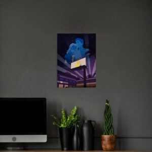 DISPATCH Nightfall Over Neon City Poster