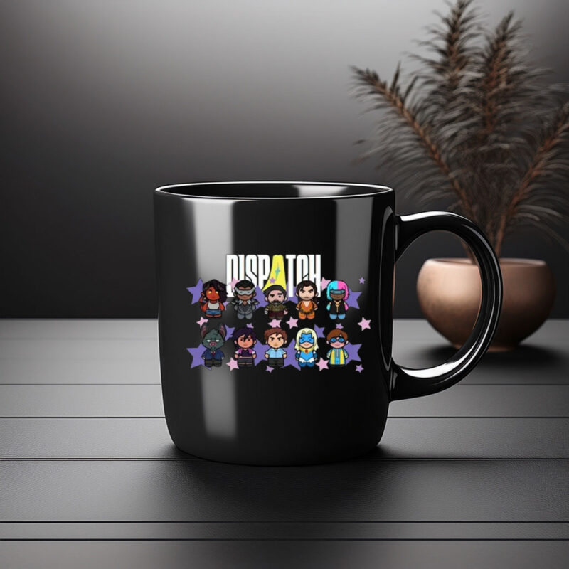 Dispatch Chibi Characters All Heroes Graphic Mug