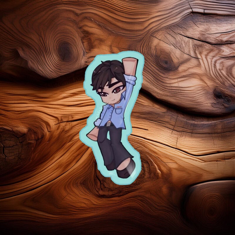 Dispatch Couple Epoxy Acrylic Keychain Mecha Man Robert Robertson