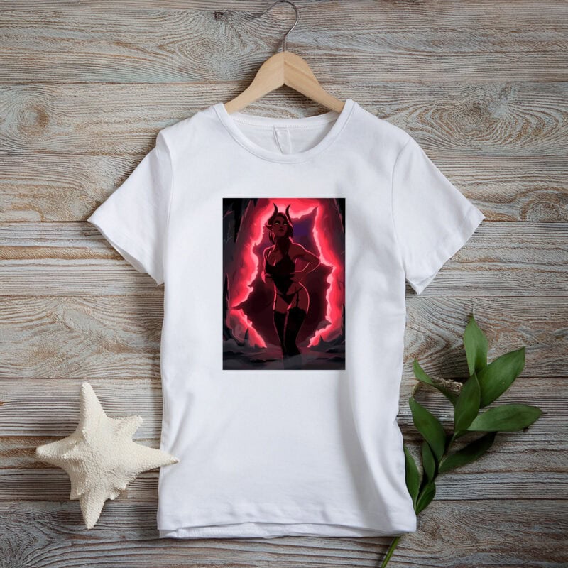 Dispatch Crimson Demon Portal Silhouette Tee