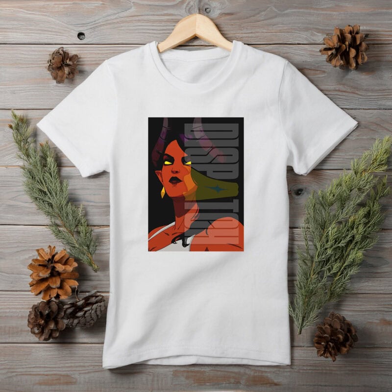 Dispatch Demon Queen Bold Expression T-Shirt