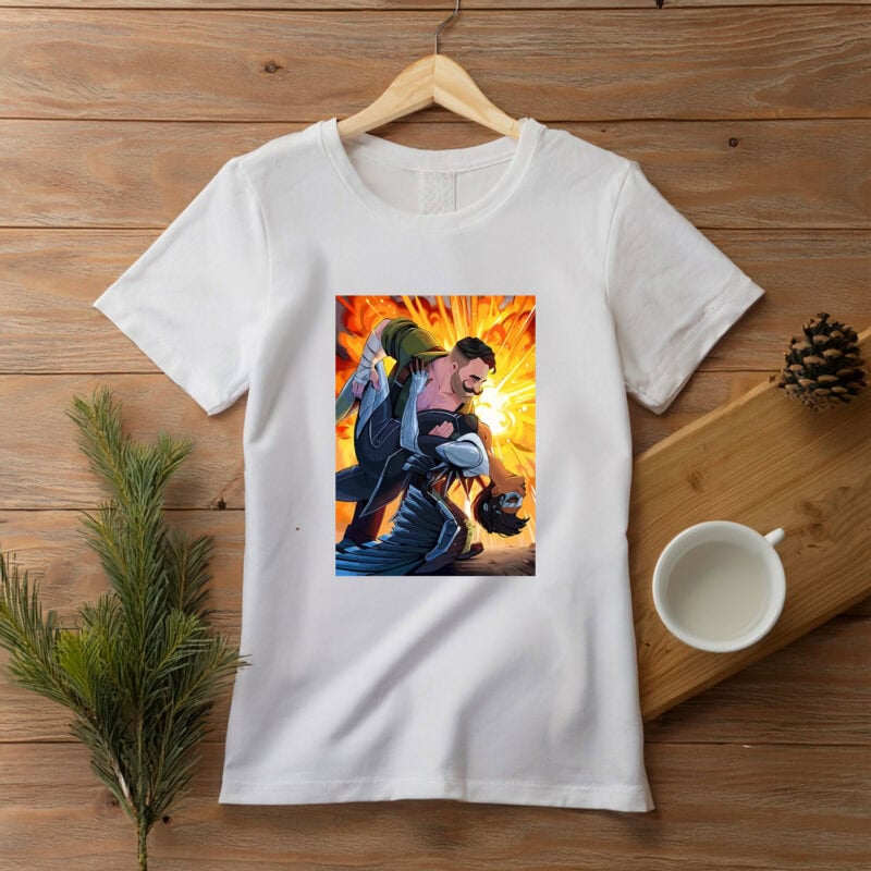 Dispatch Explosive Rescue Fight Scene T-Shirt