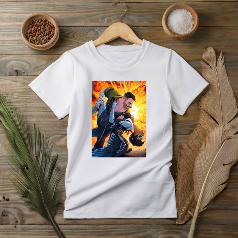 Dispatch Explosive Rescue Fight Scene T-Shirt