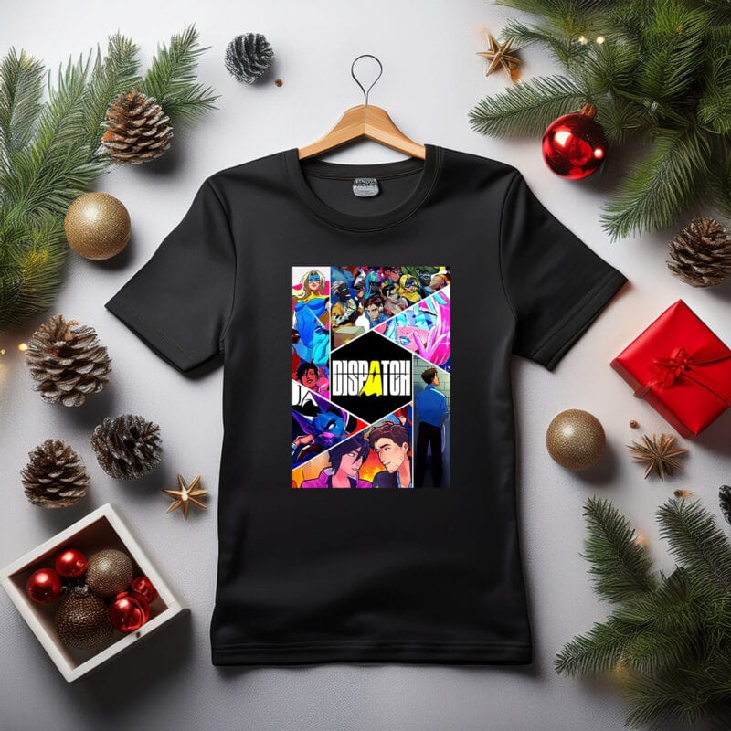 Dispatch Fractured Multiverse Triangle Collage T-Shirt