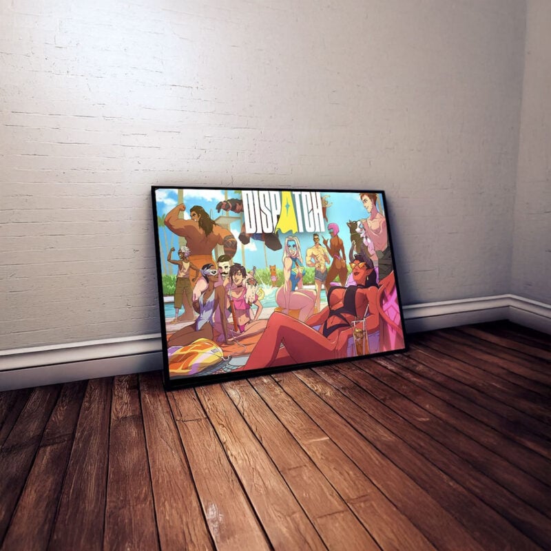 Dispatch Pool Party Chaos Poster