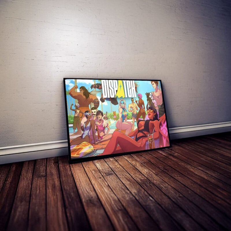 Dispatch Pool Party Chaos Poster