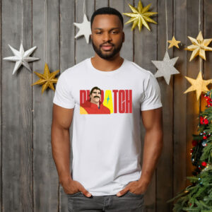 Dispatch Red Jacket Mustache Hero Tee