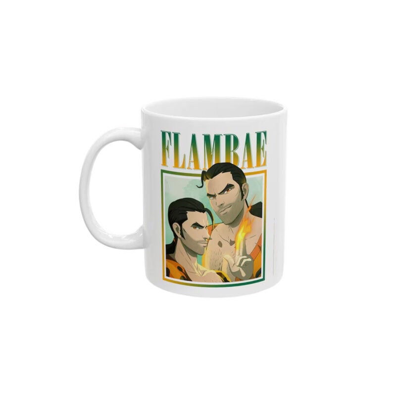 Flambae Dispatch Gaming Mug – Videogame Vintage Retro Bootleg Mug