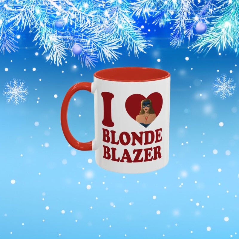 I Love Blonde Blazer Accent Coffee Mug – Blonde Blazer Dispatch Mug