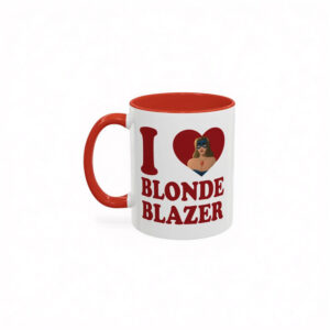 I Love Blonde Blazer Accent Coffee Mug – Blonde Blazer Dispatch Mug