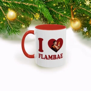 I Love Flambea Accent Coffee Mug – Flambea Dispatch Mug