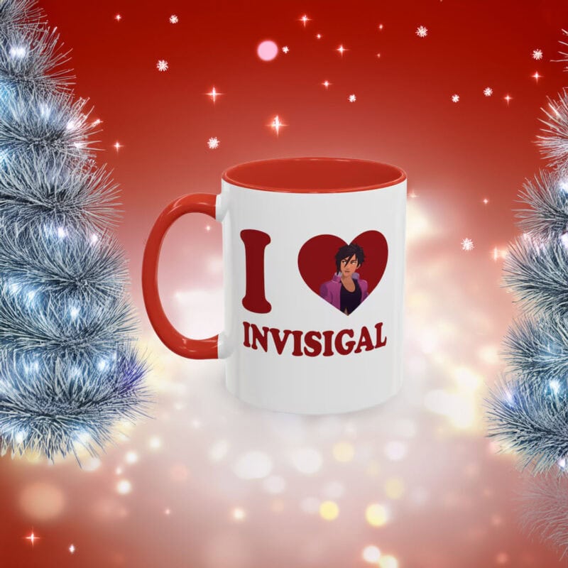 I Love Invisigal Accent Coffee Mug – Invisigal Mug