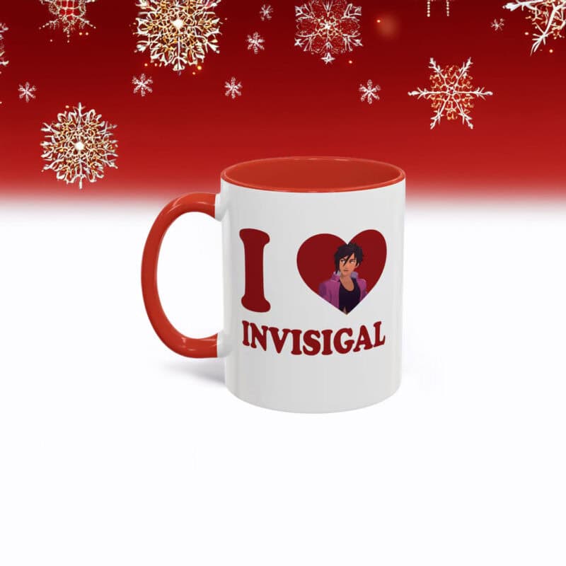 I Love Invisigal Accent Coffee Mug – Invisigal Mug