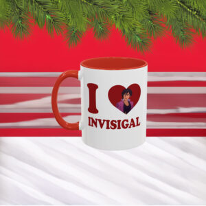 I Love Invisigal Accent Coffee Mug – Invisigal Mug