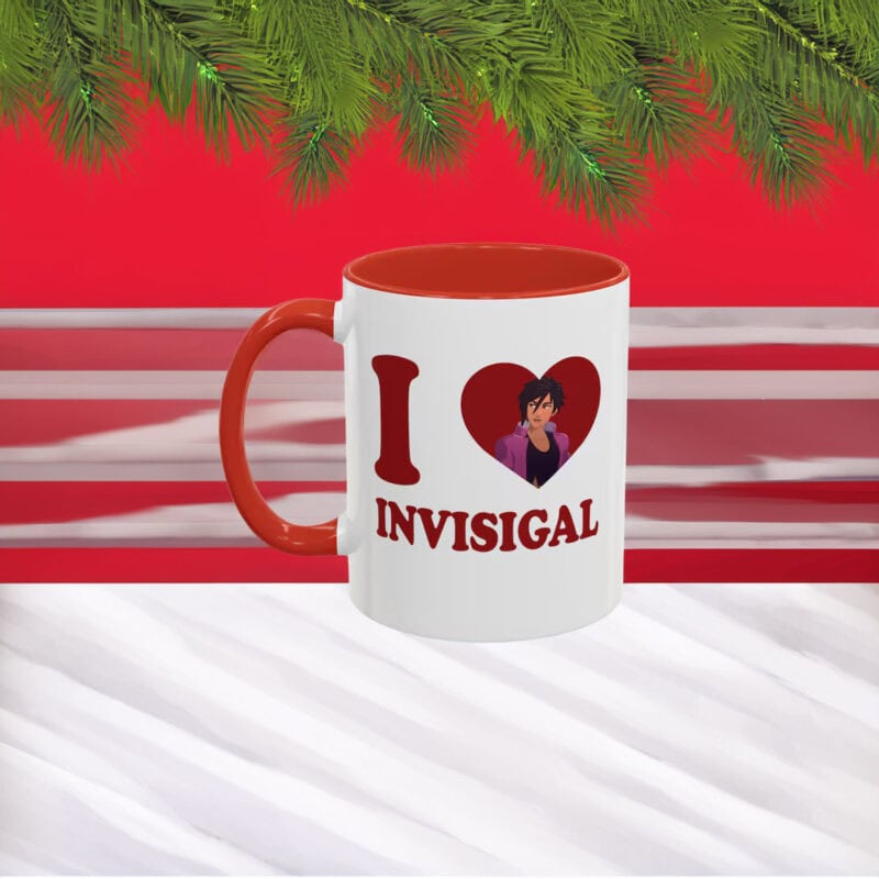 I Love Invisigal Accent Coffee Mug – Invisigal Mug
