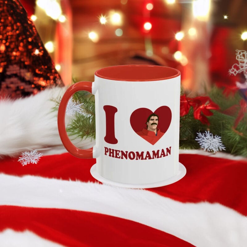 I Love Phenomaman Accent Coffee Mug – Phenomaman Dispatch Mug