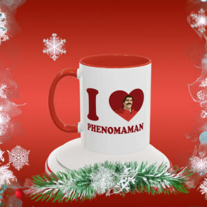 I Love Phenomaman Accent Coffee Mug – Phenomaman Dispatch Mug