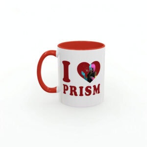 I Love Prism Accent Coffee Mug – Prism Dispatch Mug