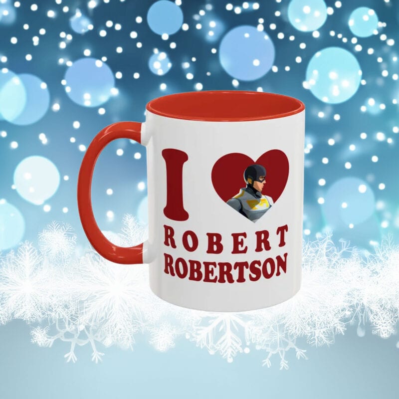 I Love Robert Robertson Accent Coffee Mug– Robert Robertson Mecha Man Dispatch Mug