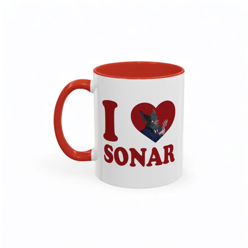 I Love Sonar Accent Coffee Mug – Sonar Dispatch Mug