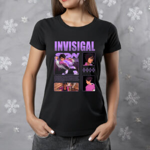 Invisigal Anime Graphic Tee – Trendy K-Pop Fan Shirt