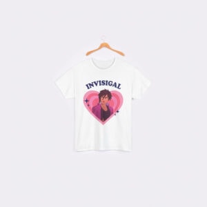 Invisigal Retro Heart Shirt