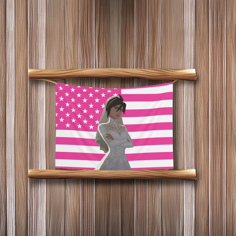 Invisigal Wedding Dress Flag