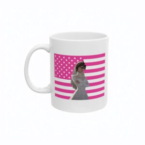 Invisigal Wedding Dress Pink Flag Mug – Invisigal Mug