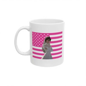 Invisigal Wedding Dress Pink Flag Mug – Invisigal Mug