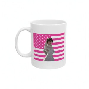 Invisigal Wedding Dress Pink Flag Mug – Invisigal Mug