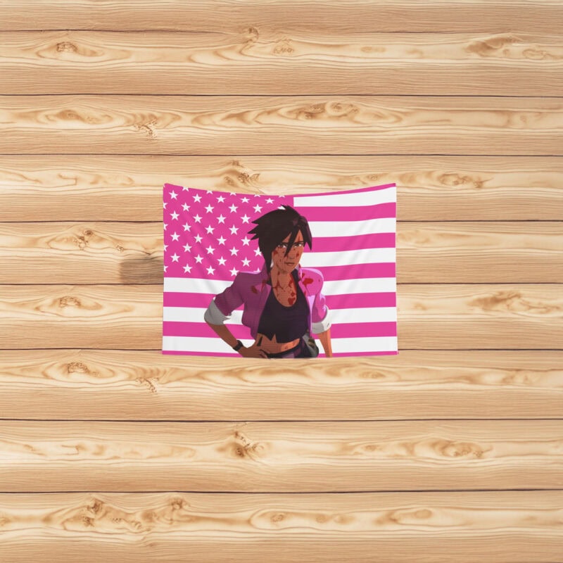 Invisigal security camera view Flag