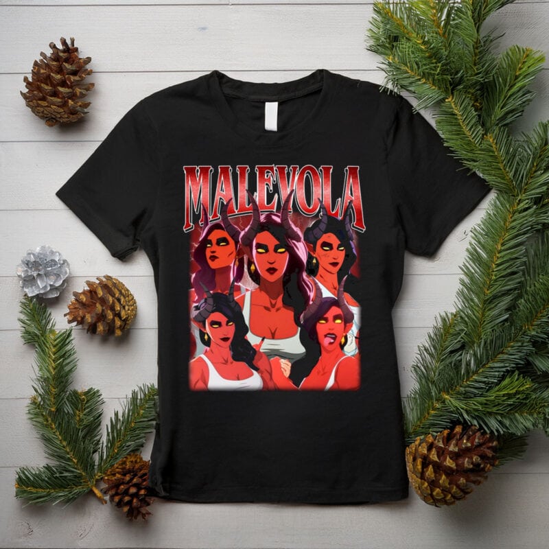 Malevola Bootleg Vintage T-Shirt – Trendy K-Pop Fan Shirt