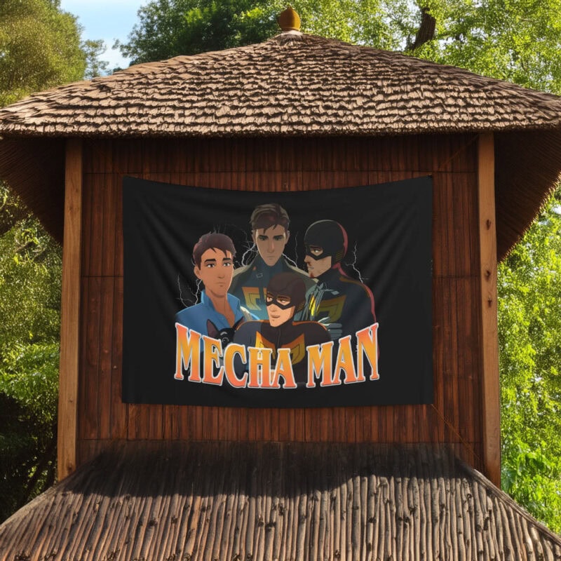 Mecha Man Bootleg Rock Styles Flag