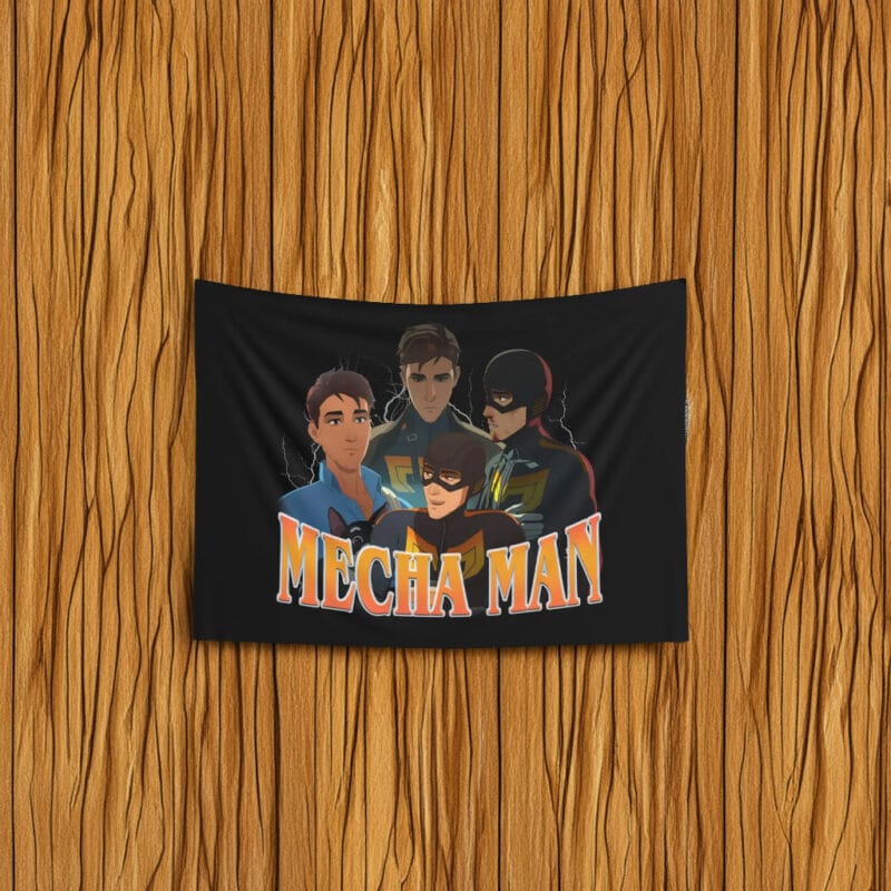 Mecha Man Bootleg Rock Styles Flag