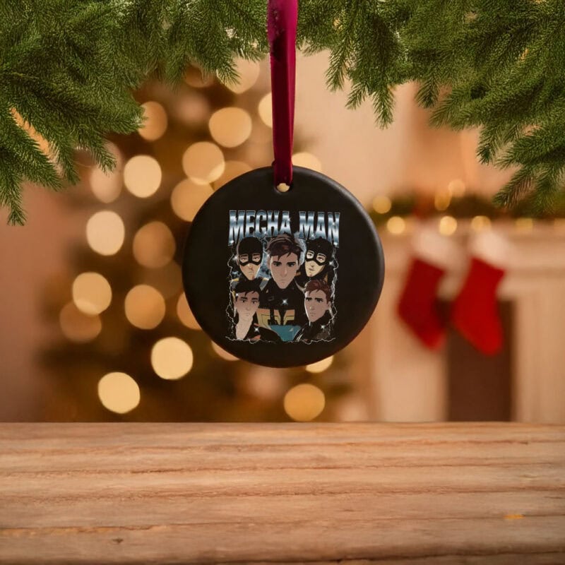 Mecha Man Dispatch Game 90s Bootleg Ornament