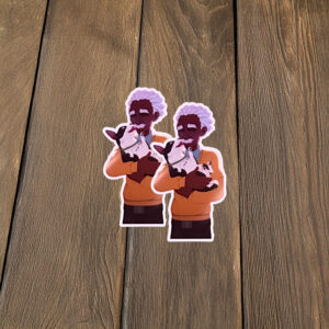 Professor Holding SDN Dog Sticker