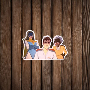 SDN Blue Mask Heroine & Scientist Sticker