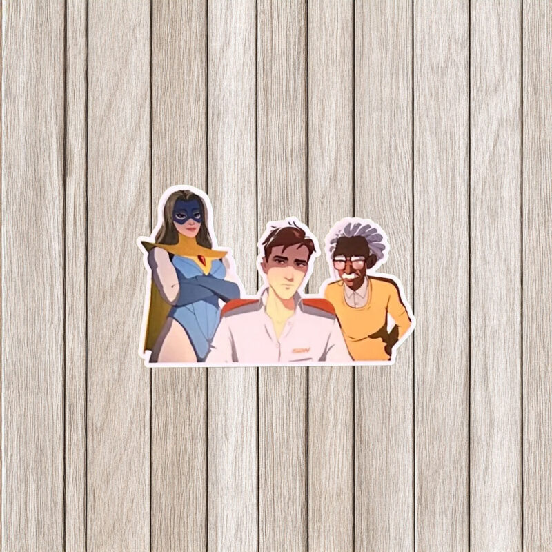 SDN Blue Mask Heroine & Scientist Sticker