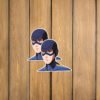 SDN Blue Tactical Helmet Sticker