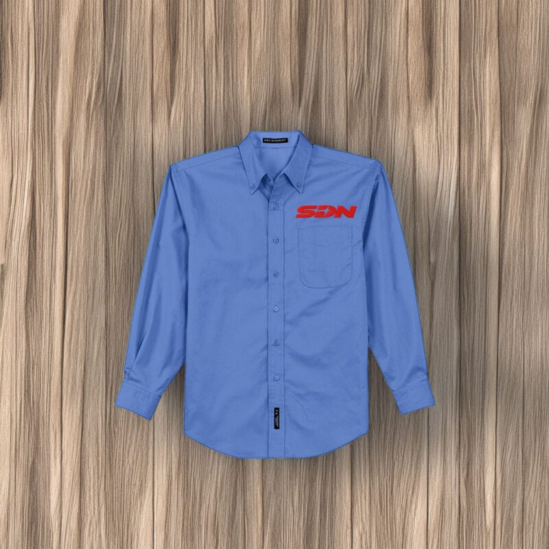 SDN Dispatch Worker Button-Up Embroidered Shirt