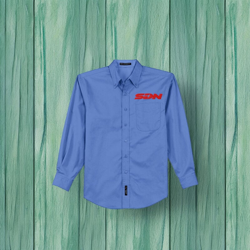 SDN Dispatch Worker Button-Up Embroidered Shirt