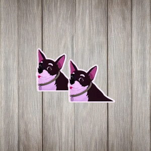 SDN Dog Cute Look-Up Sticker