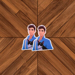 SDN Hero & Dog Close-Up Sticker