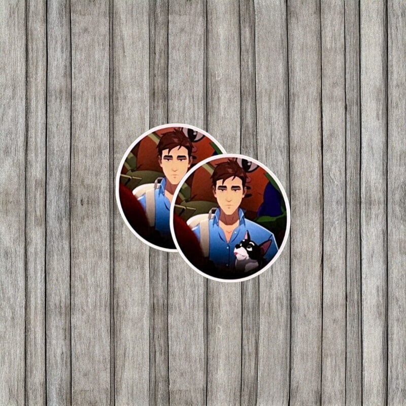 SDN Hero & Dog Round Sticker