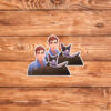 SDN Hero & Dog at Console Sticker